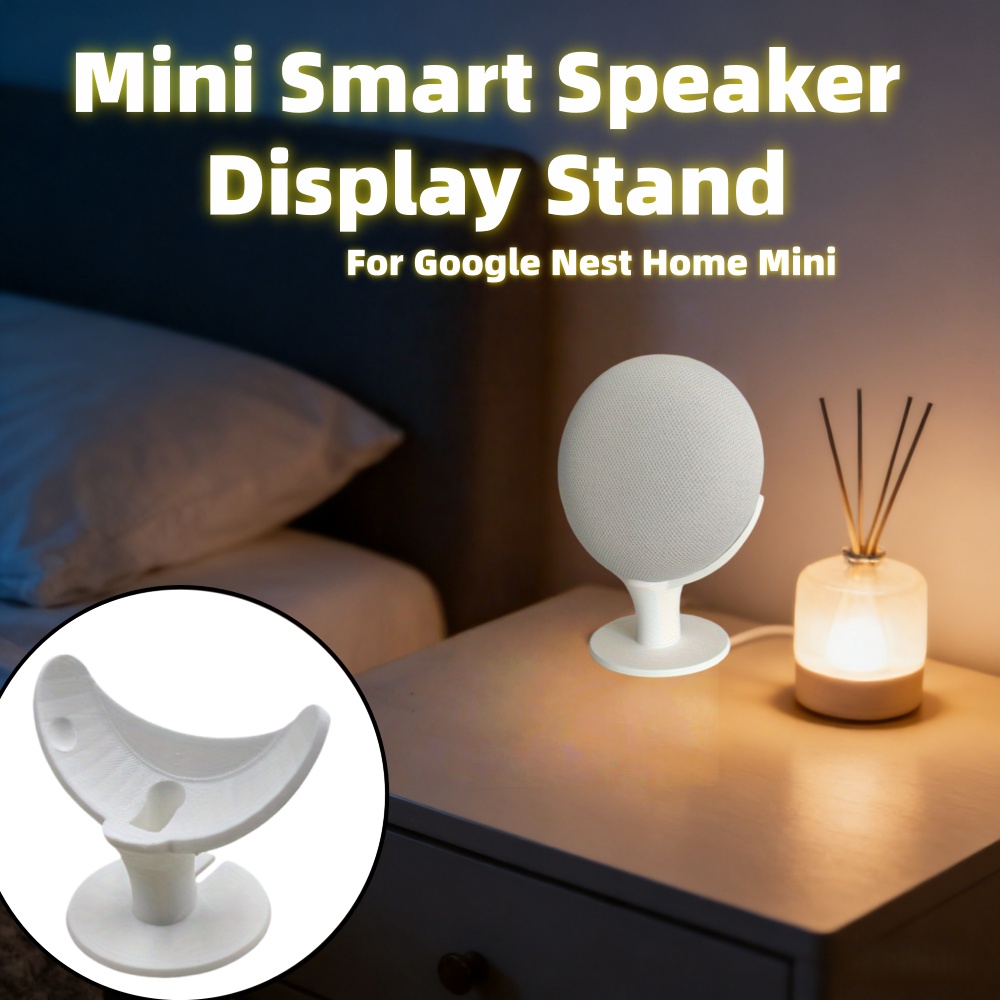 Google Speaker Nest Audio - Mini support d'enceinte intelligente avec écran,