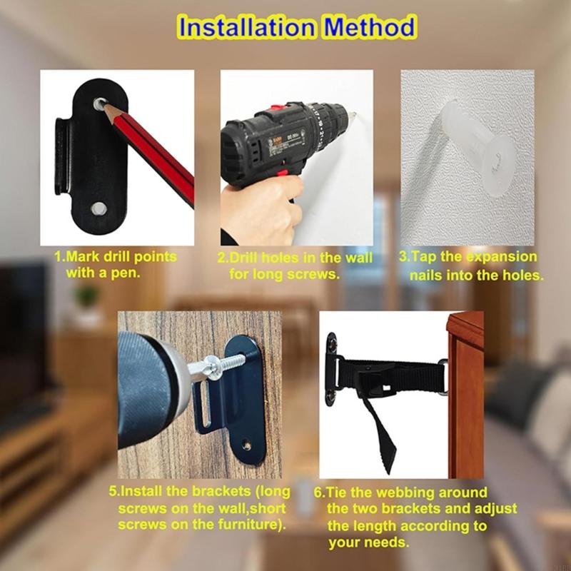 Sangle meubles Anti-chute régl - Earthquake Anchor Strap avis et prix