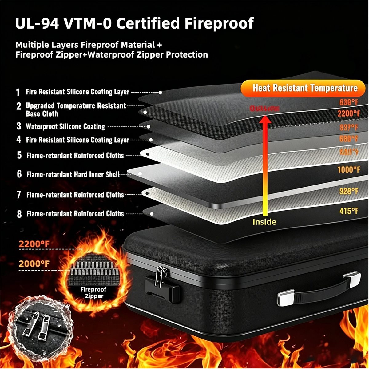 Boîte à documents ignifuge 828 - Fire Safe Document avis et prix