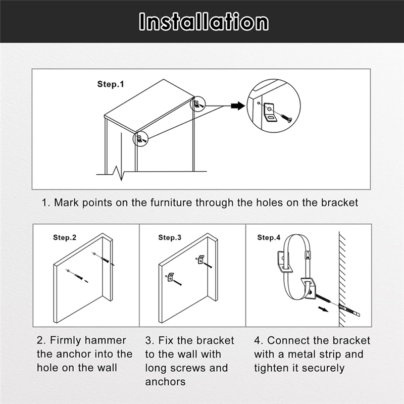 A04G-pour étagère armoire trem - Earthquake Anchor Strap avis et prix