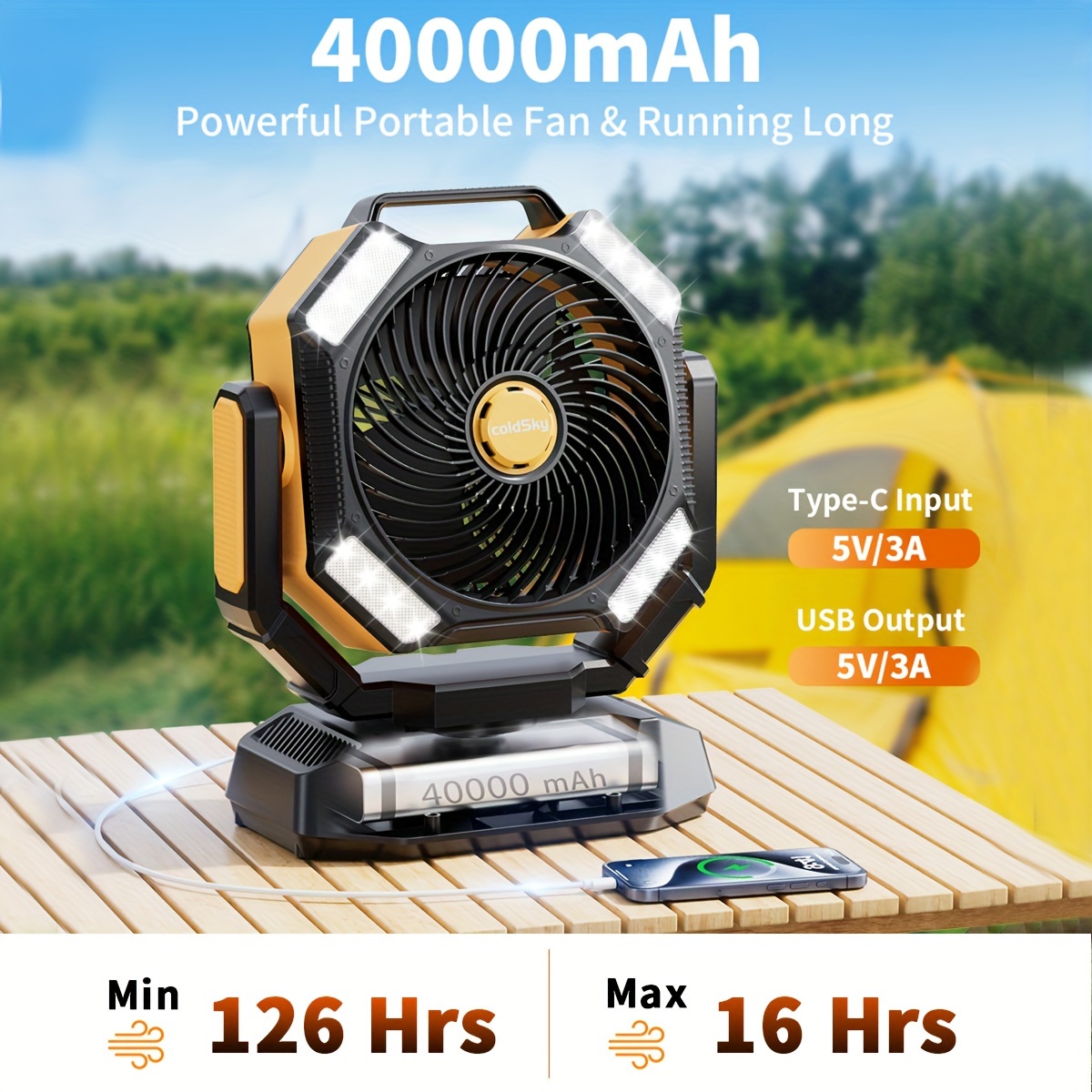 Ventilateur de camping coldSky - Power Outage Light avis et prix