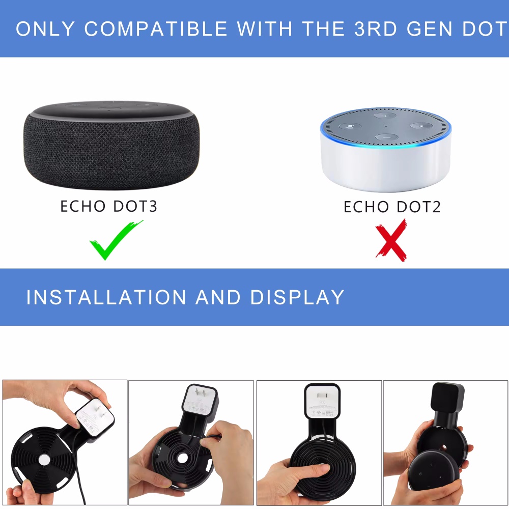 Support mural pour Echo Dot 3, - Amazon Speaker Echo Pop avis et prix